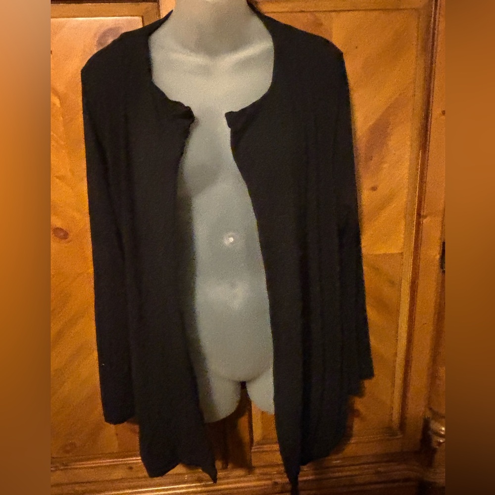 J.Jill Wearever Black cardigan. Size Largee